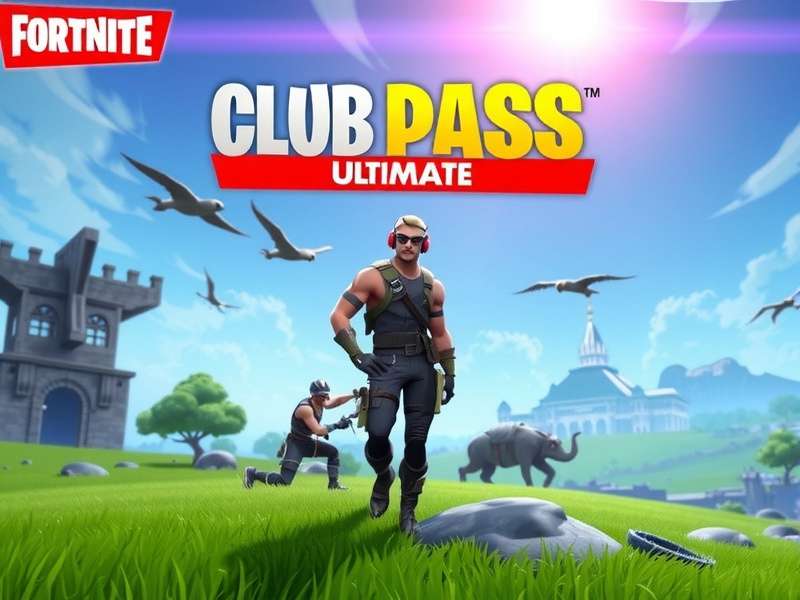 Fortnite Game Pass Ultimate bundle showcase featuring exclusive skins and items