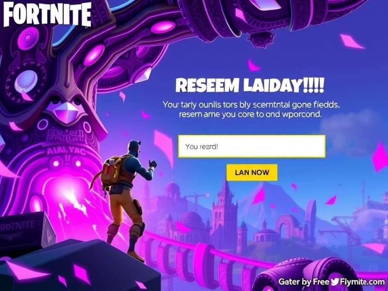 Fortnite Redeem Code Interface showing V-Bucks and Skins