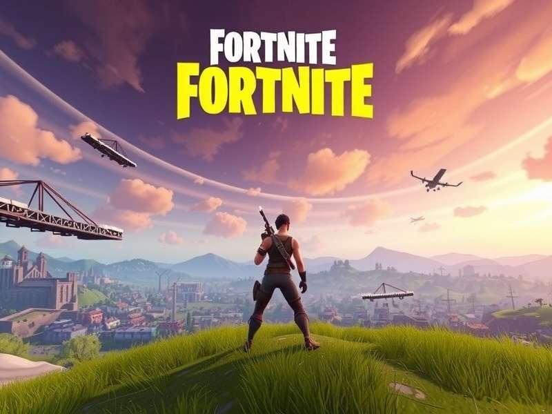 Fortnite player using advanced building techniques in battle