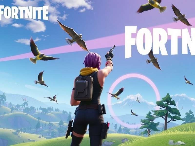 Fortnite gameplay on Nintendo Switch in handheld mode