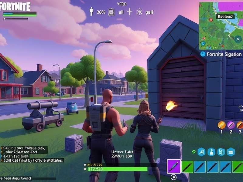 Fortnite Zero Build gameplay intense battle scene