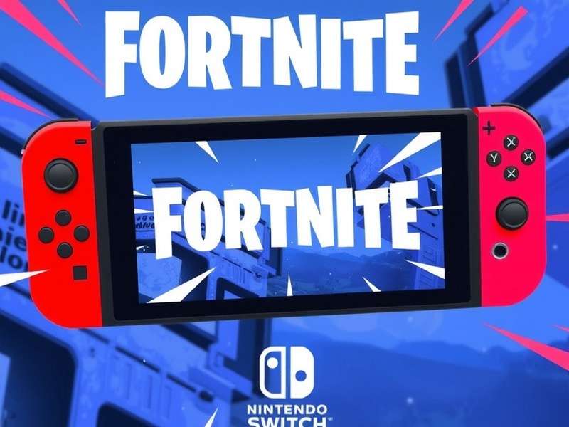 Fortnite Battle Royale gameplay on Nintendo Switch