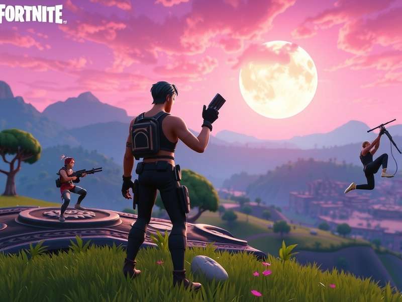 Epic Fortnite concert event with massive in-game visuals