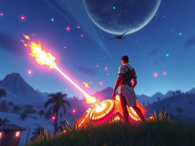 Fortnite gameplay trailer screenshot showing new landscape