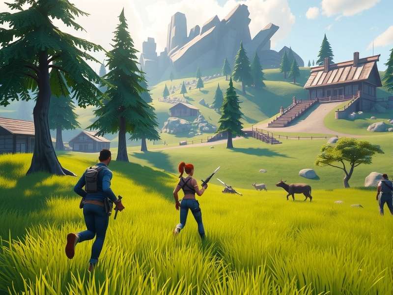 Fortnite gameplay on Nintendo Switch 2 showing enhanced graphics