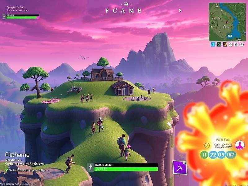Detailed Fortnite Island map with strategic drop locations and rotation routes marked for free gameplay.