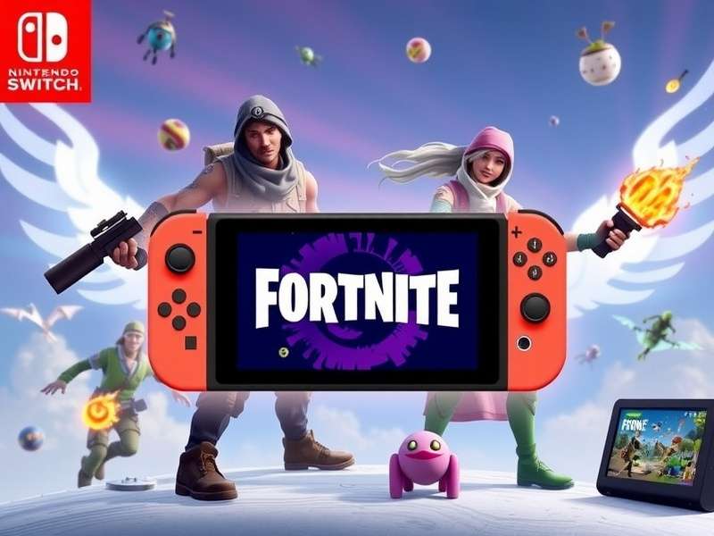 Fortnite gameplay on Nintendo Switch in a UK living room setting