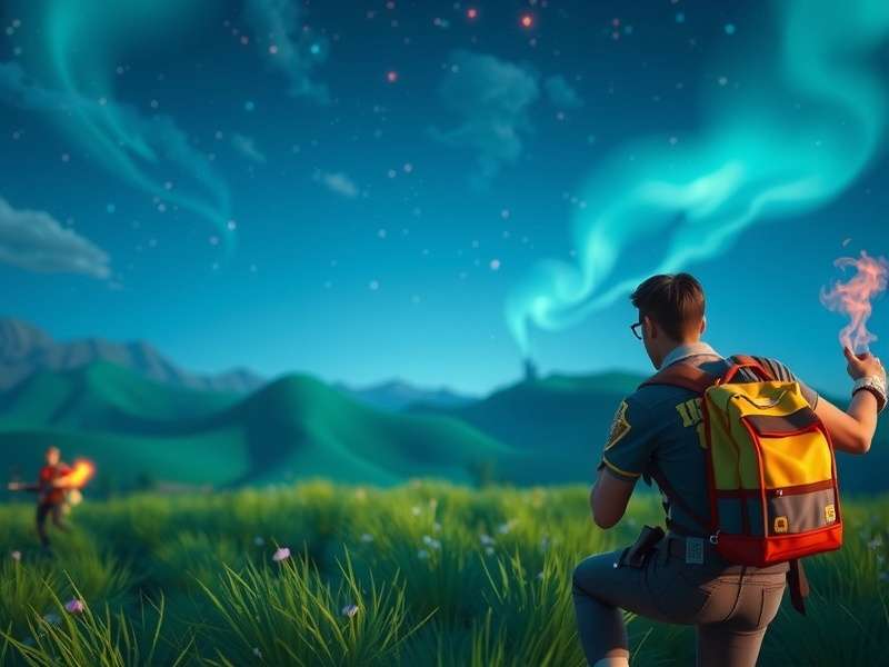 Fortnite gamer in action with vibrant graphics