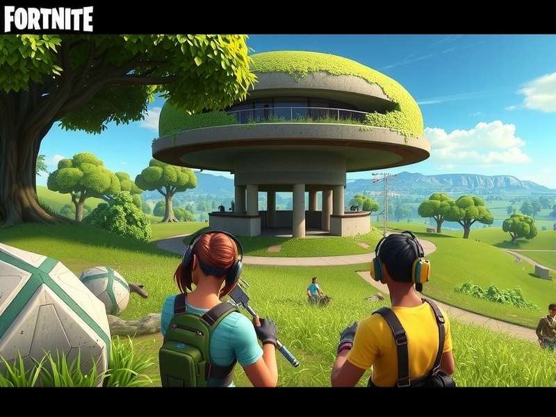 Professional Fortnite player focusing during a high-stakes tournament