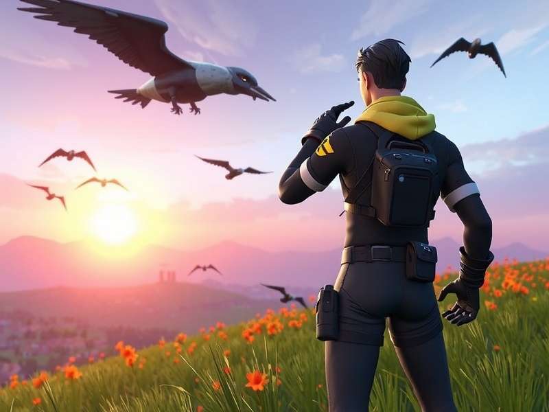 Fortnite Game Battle Royale Lobby and Map