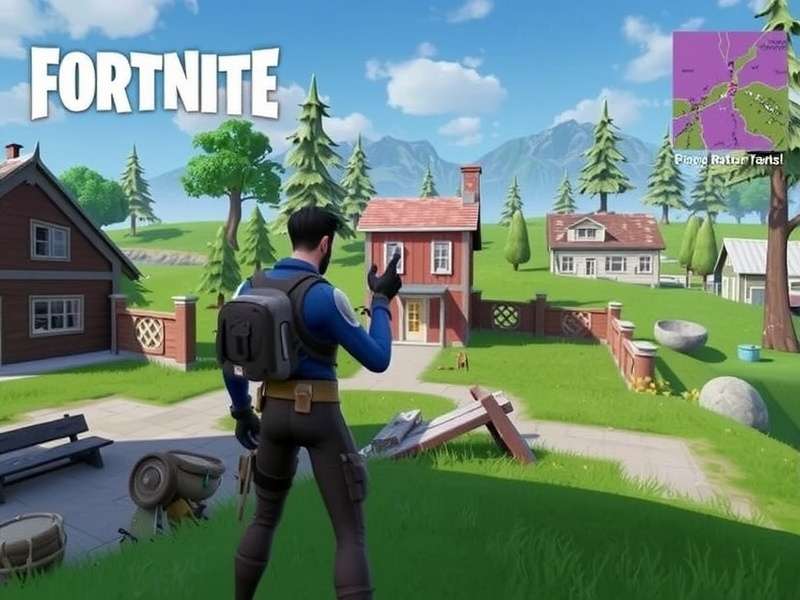 Fortnite Battle Royale gameplay on multiple screens