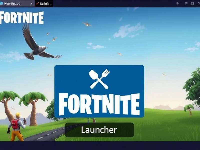 Fortnite Launcher Interface on PC and Mobile
