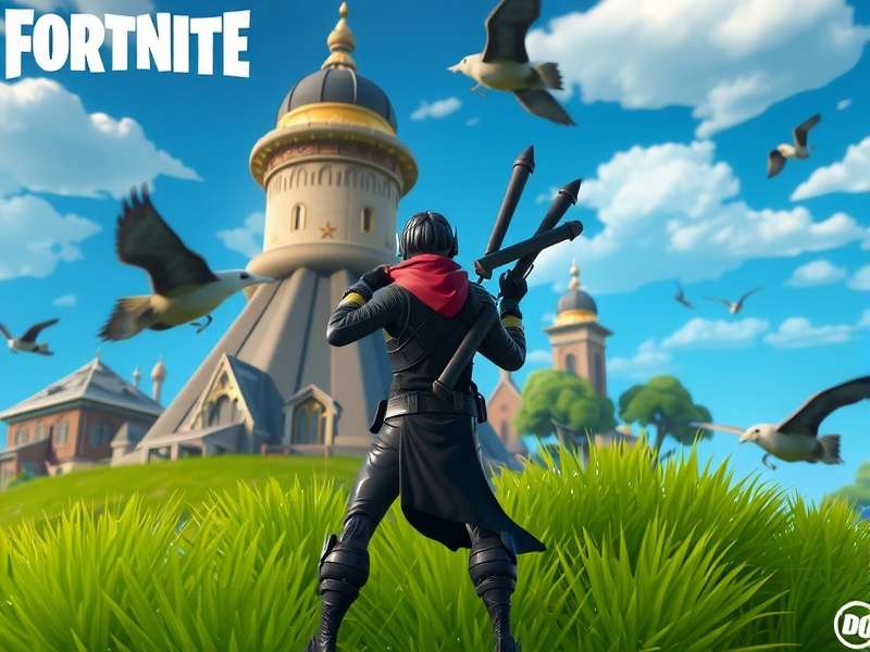 Fortnite PC gameplay with storage icons