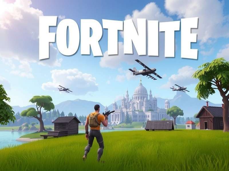 Fortnite players collaborating in a squad match on different devices