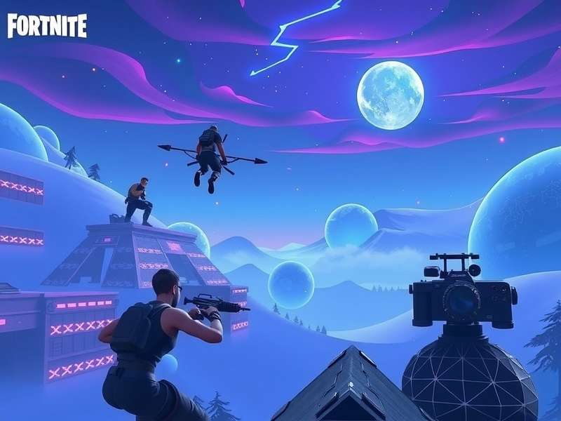Fortnite Cloud Gaming scene showing players in action