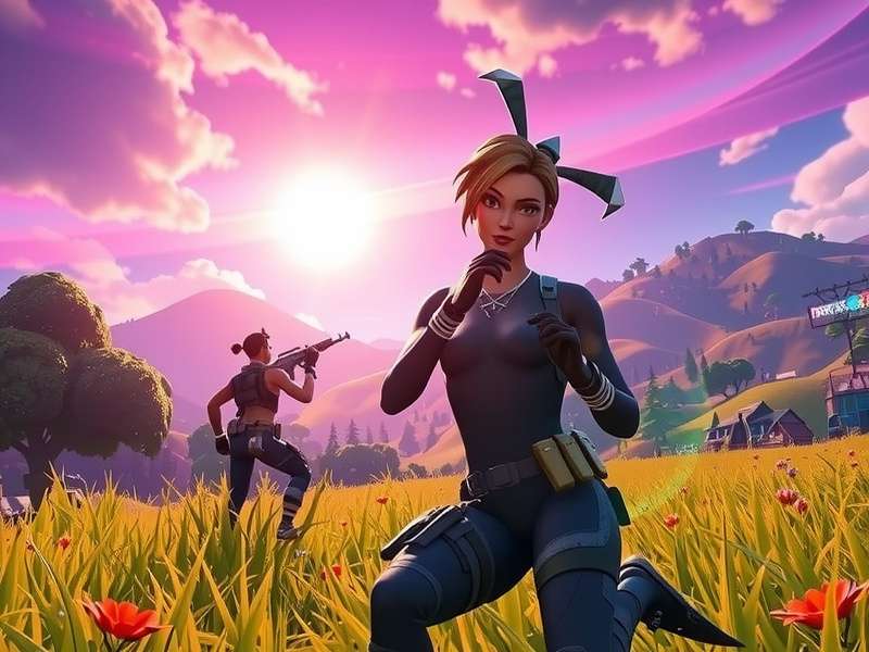 Fortnite player wearing high-quality headphones in a serene setting, highlighting the immersive audio experience