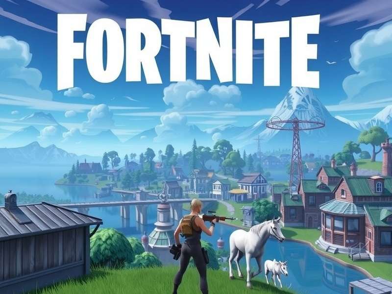 Close-up of a gaming keyboard with custom keybinds for Fortnite highlighted