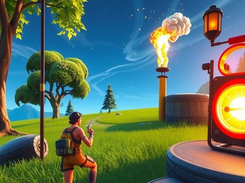 Competitive Fortnite gameplay on a high-end PC setup with vibrant visuals