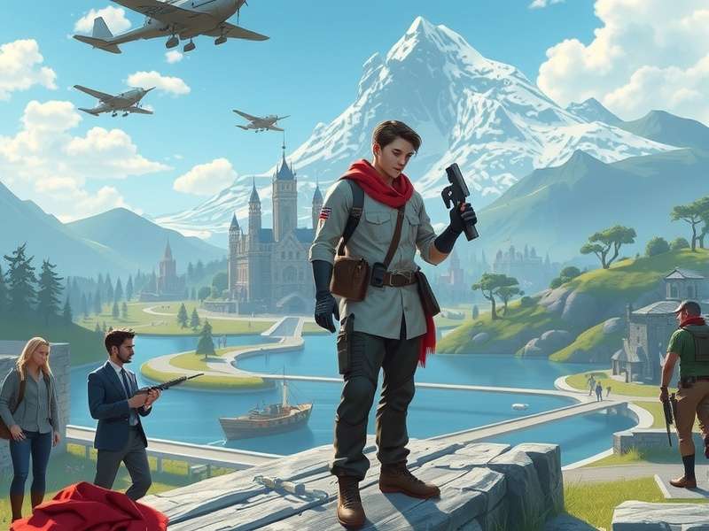 Fortnite Chapter 6 gameplay showcasing new map locations and characters