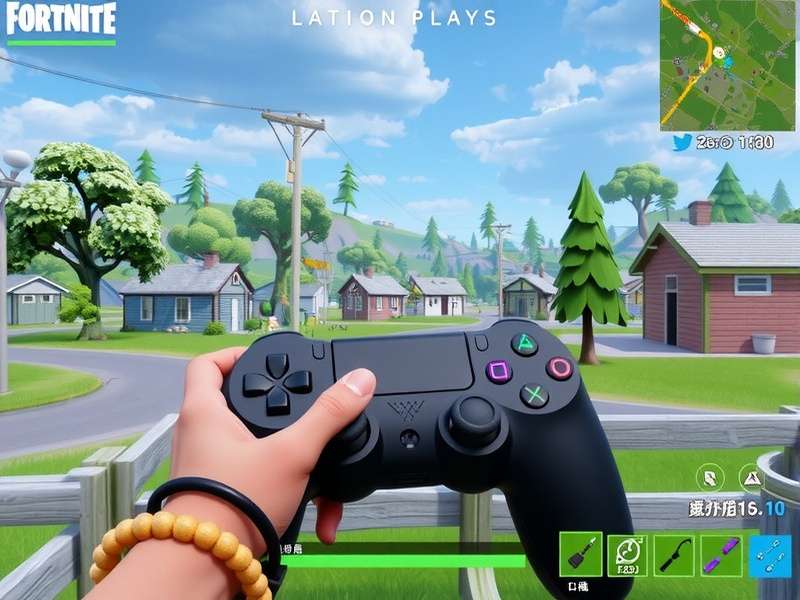 Fortnite Zero Build Mode gameplay on controller showing tactical positioning and gunfight