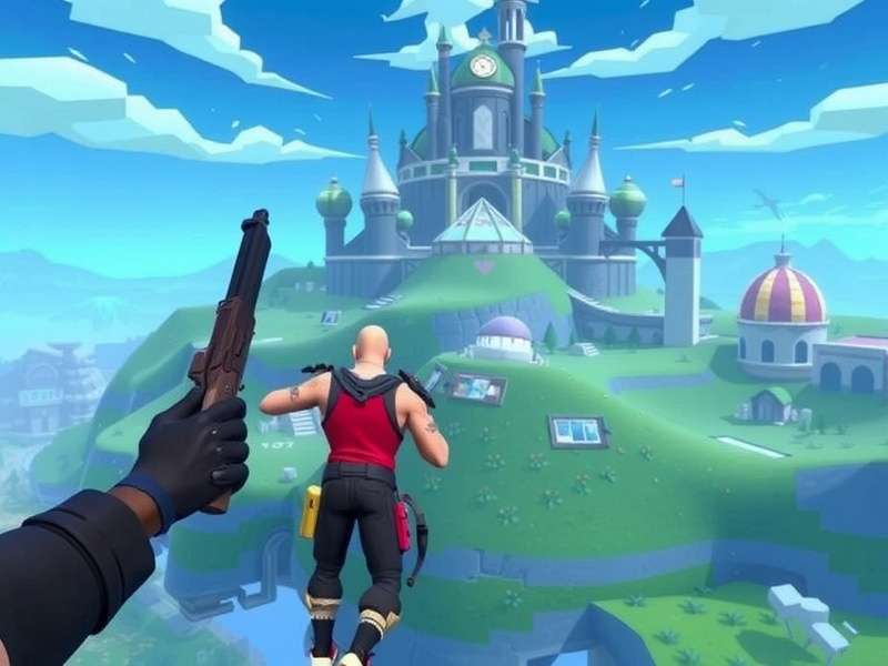 Fortnite Zero Build gameplay showing players using natural cover and tactical movement