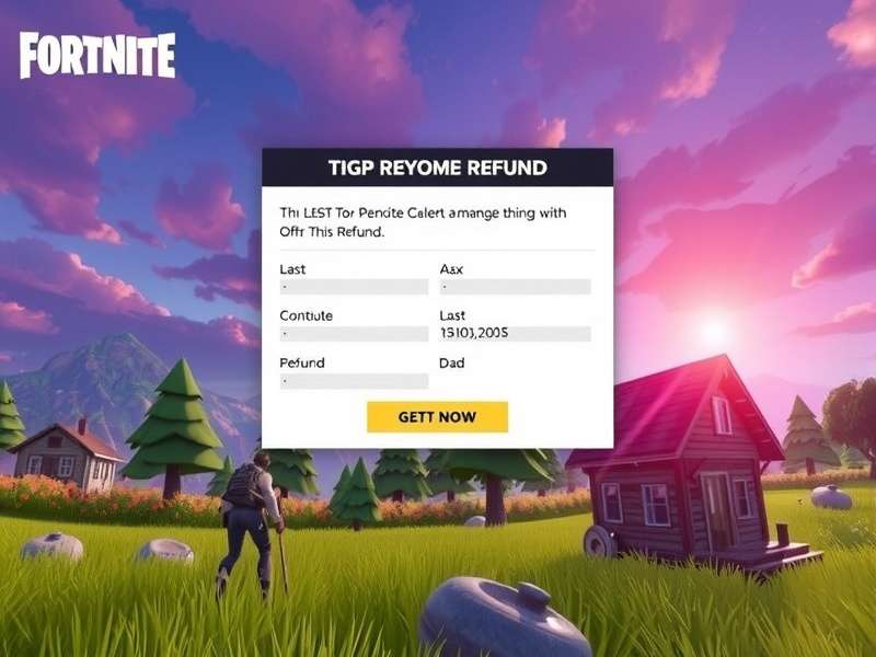 Fortnite player contemplating a refund decision on screen