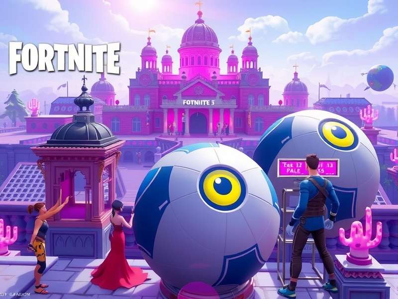 Fortnite Battle Royale intense gameplay scene with characters in action