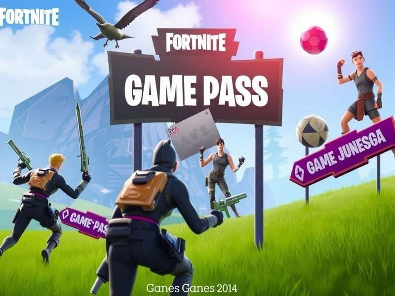 Fortnite Game Pass banner showing exclusive rewards, V-Bucks, and Indian pricing