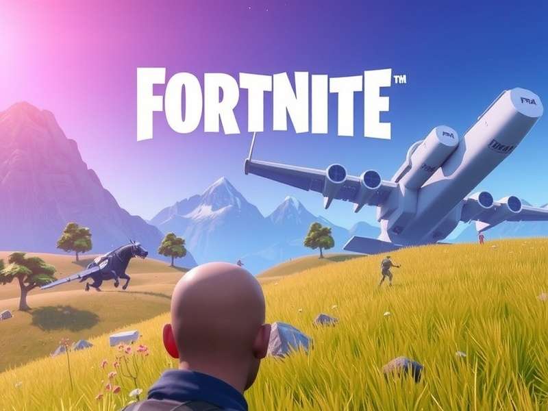 Fortnite game running on Nintendo Switch console with vibrant graphics