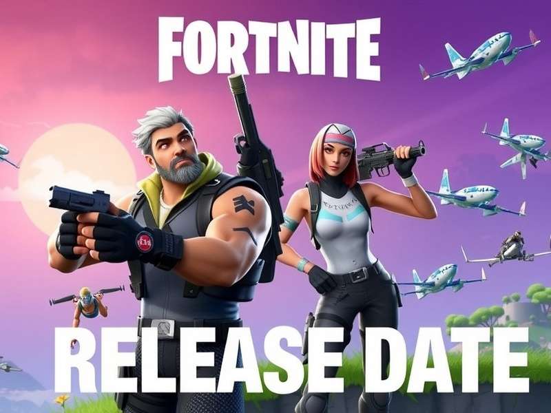 Fortnite Release Date timeline from 2017 to 2025 showing key milestones