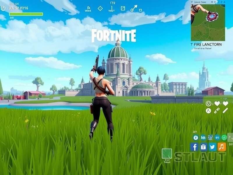 Fortnite gameplay on PC with vibrant graphics and action scenes
