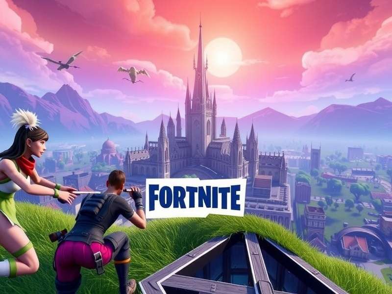 Fortnite Winterfest celebration with Indian themed decorations